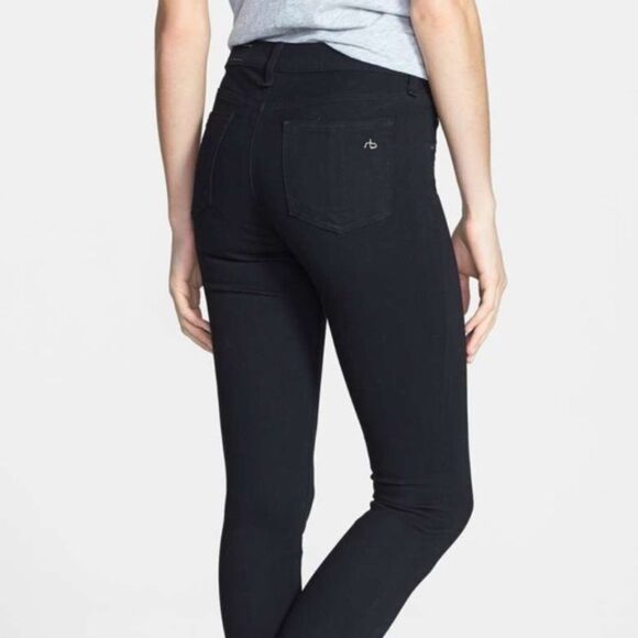 Rag & Bone Black Plush Skinny Legging Sz 27 - Picture 2 of 10